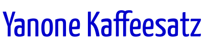 Yanone Kaffeesatz шрифт